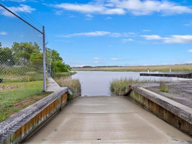 2206 Weepoolow Trl, Charleston, SC 29407 - dock area featuring a boat ramp and a water view