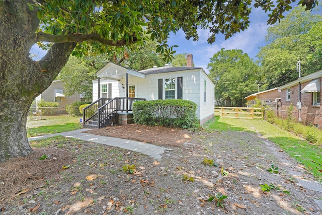 2608 Seymour Ave, North Charleston, SC 29405 - bungalow-style house with a chimney