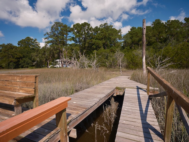 view of dock