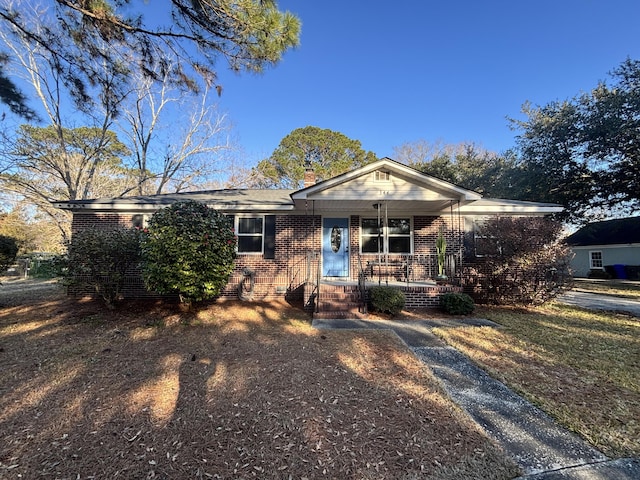 view of front of home with covered porch