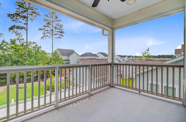 1485 Bourne Xing, Mount Pleasant, SC 29466 - balcony featuring ceiling fan and a residential view