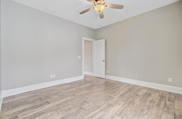 1485 Bourne Xing, Mount Pleasant, SC 29466 - spare room featuring light wood-type flooring and a ceiling fan
