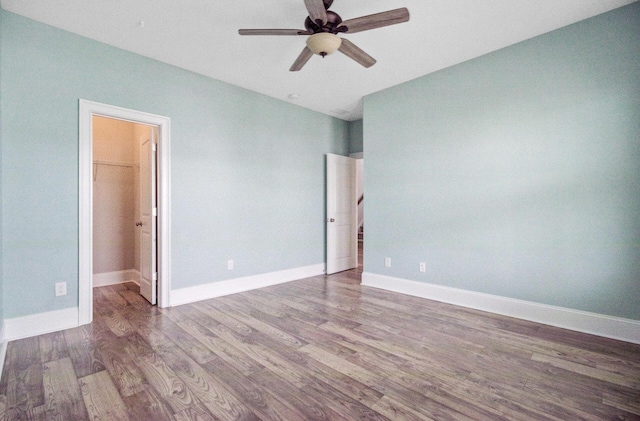 1485 Bourne Xing, Mount Pleasant, SC 29466 - spare room featuring a ceiling fan and wood finished floors