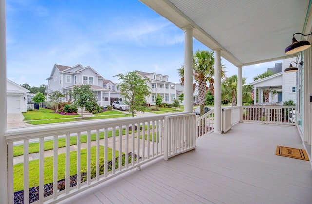 1485 Bourne Xing, Mount Pleasant, SC 29466 - porch featuring a residential view and a lawn