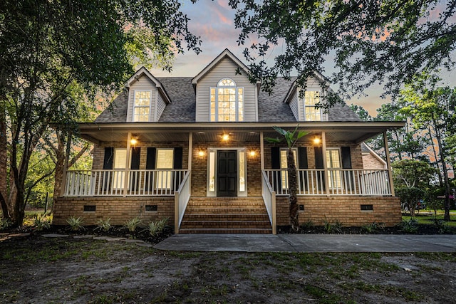 3385 Wayland Dr, Ladson, SC 29456 - view of front of property with covered porch, roof with shingles, and brick siding