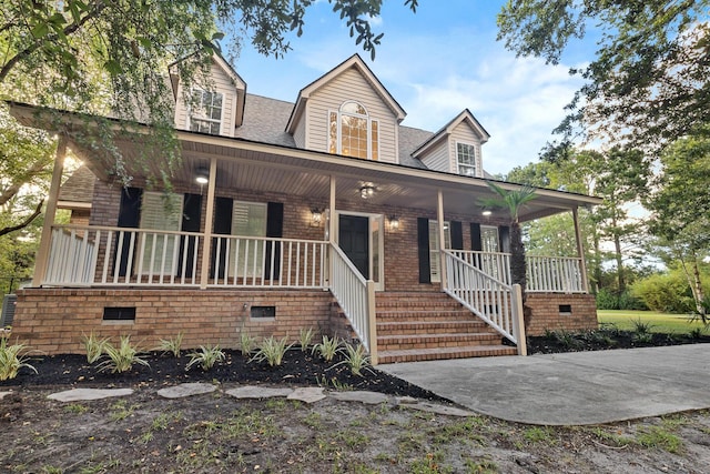 3385 Wayland Dr, Ladson, SC 29456 - view of front of property with covered porch, brick siding, and roof with shingles