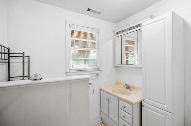 bathroom featuring vanity