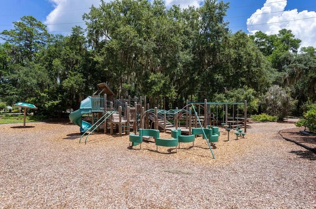 view of jungle gym