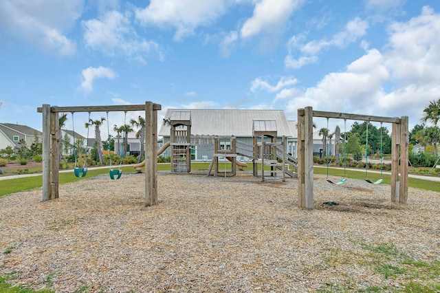 view of jungle gym