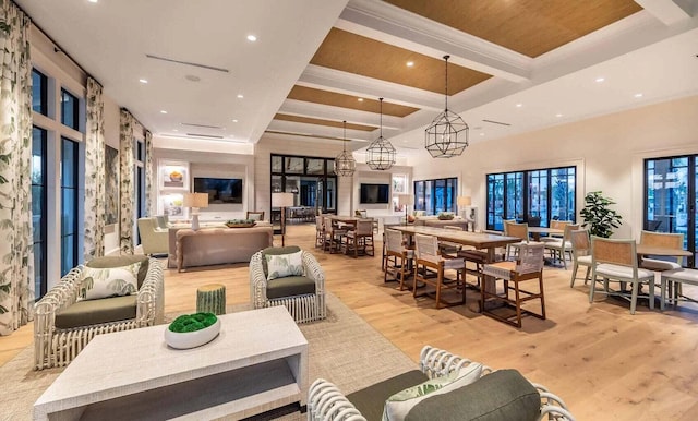 305 Archar St, Summerville, SC 29486 - common area with beamed ceiling and recessed lighting