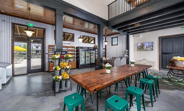 305 Archar St, Summerville, SC 29486 - dining area with finished concrete floors