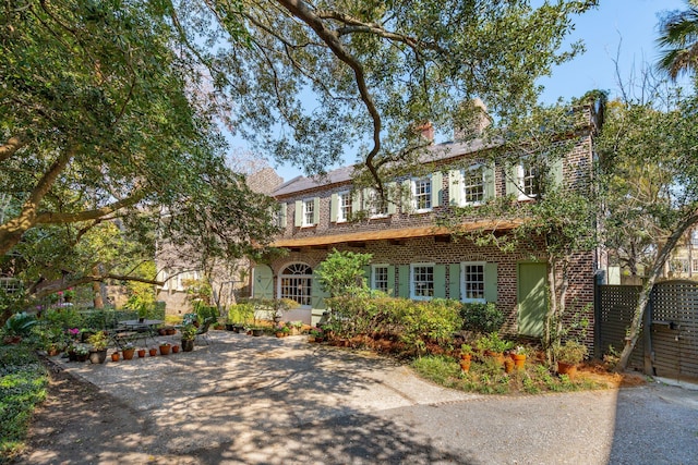 view of front of property with brick siding