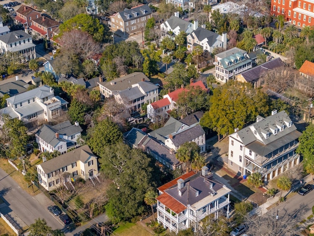 aerial view featuring a residential view