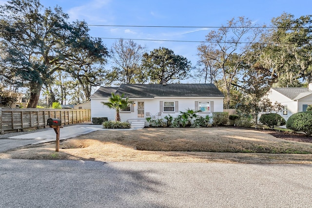 view of ranch-style home