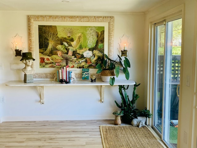 1202 Ventura Pl, Mount Pleasant, SC 29464 - details with wood finished floors, baseboards, and ornamental molding