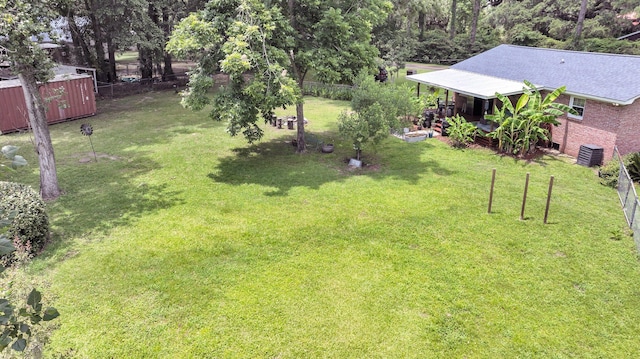 7274 Commodore Rd, Hollywood, SC 29449 - view of yard with a storage unit