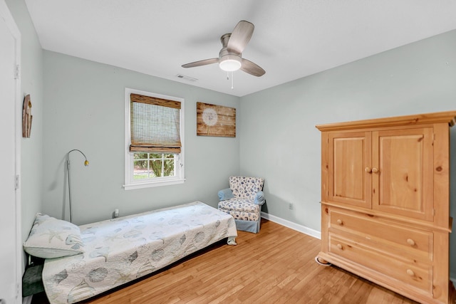 7274 Commodore Rd, Hollywood, SC 29449 - bedroom featuring light wood finished floors and ceiling fan