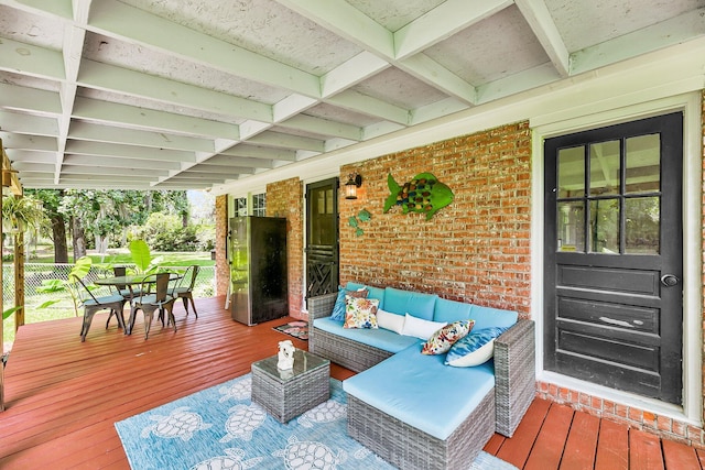 7274 Commodore Rd, Hollywood, SC 29449 - deck featuring outdoor lounge area