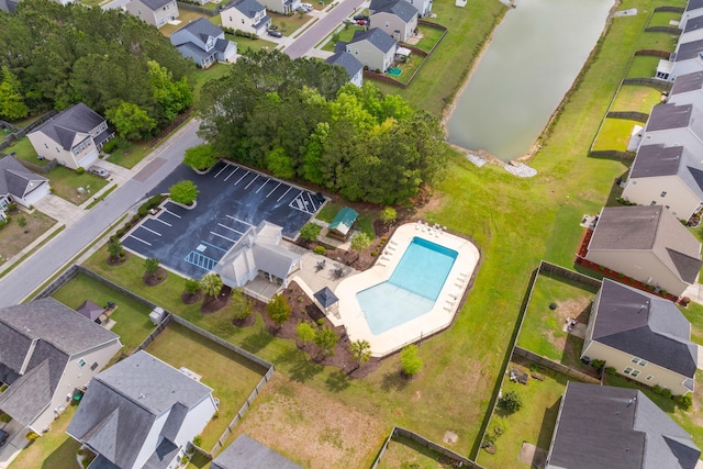 bird's eye view featuring a residential view