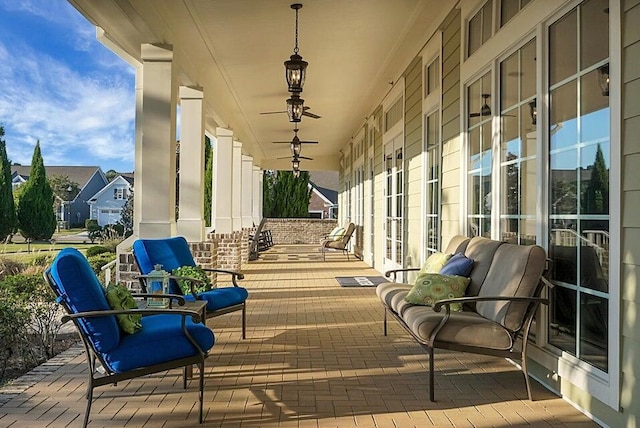 balcony with a porch