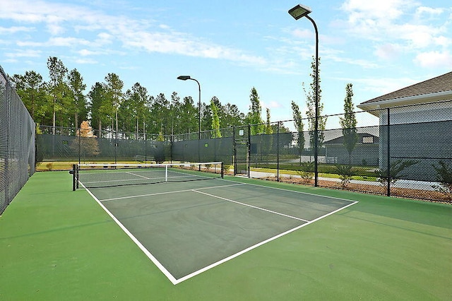 view of tennis court