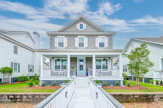 view of front of home featuring a porch