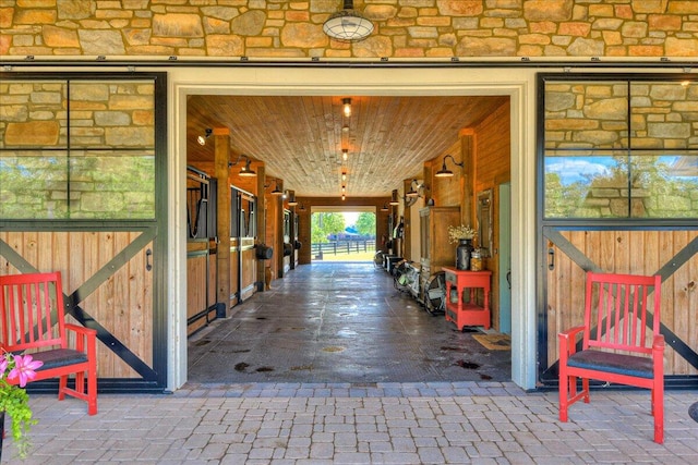 view of horse barn