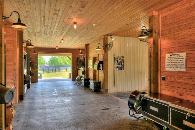 view of horse barn