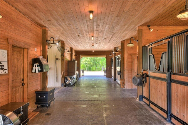 view of horse barn