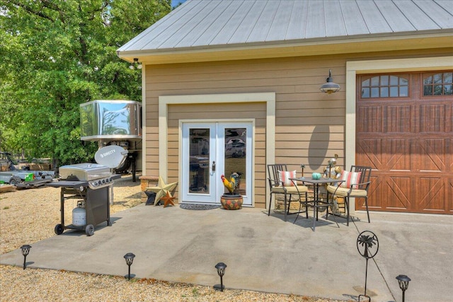 view of patio featuring area for grilling