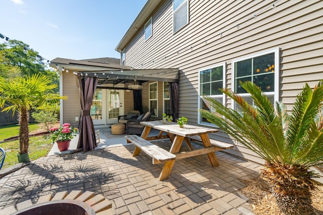 1606 Stovall Ct, Johns Island, SC 29455 - view of patio / terrace with a pergola and outdoor dining space