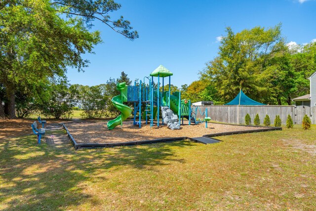 1606 Stovall Ct, Johns Island, SC 29455 - community jungle gym featuring fence and a yard