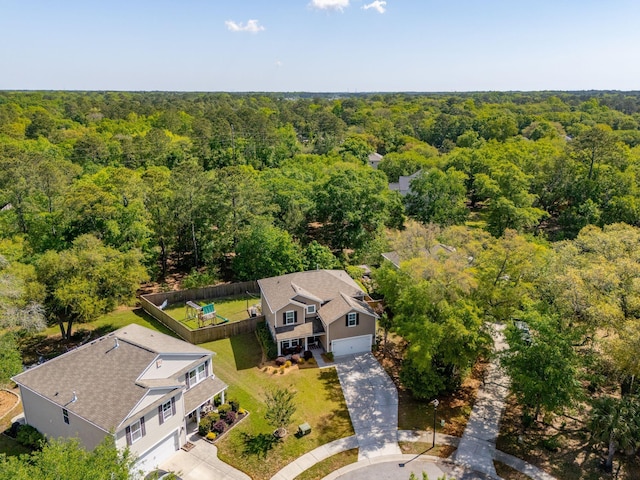 1606 Stovall Ct, Johns Island, SC 29455 - bird's eye view featuring a view of trees