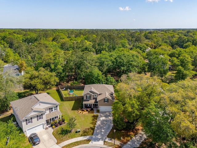 1606 Stovall Ct, Johns Island, SC 29455 - aerial view featuring a view of trees