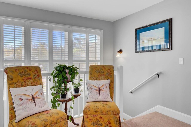 sitting room featuring baseboards