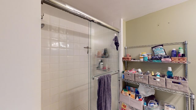 bathroom with walk in shower