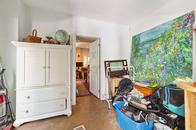 misc room featuring concrete flooring