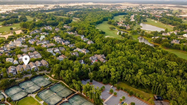 205 Delahow St, Daniel Island, SC 29492 - aerial view of residential area with a large body of water and a golf course