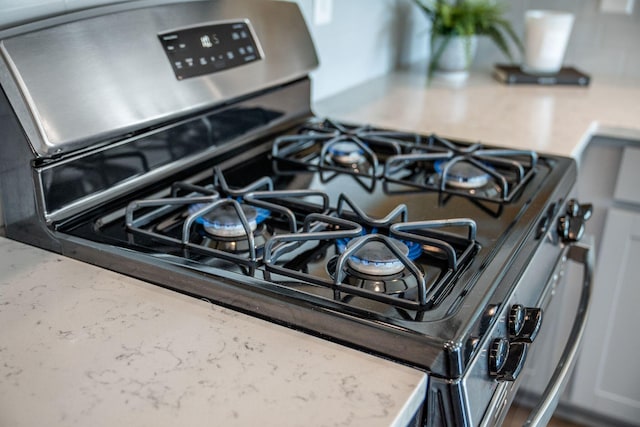 705 Squire Pope Rd, Summerville, SC 29486 - kitchen view of stainless steel gas stove