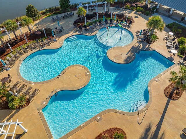 705 Squire Pope Rd, Summerville, SC 29486 - community pool featuring a patio and a pergola