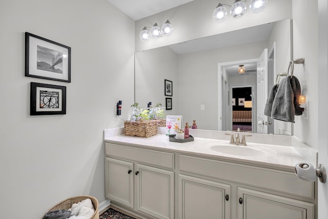 bathroom with vanity