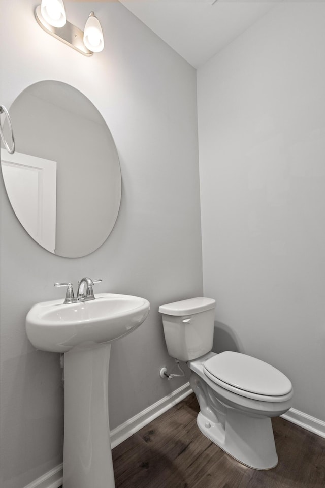 514 Purple Finch Rd, Summerville, SC 29486 - bathroom featuring baseboards, toilet, and wood finished floors