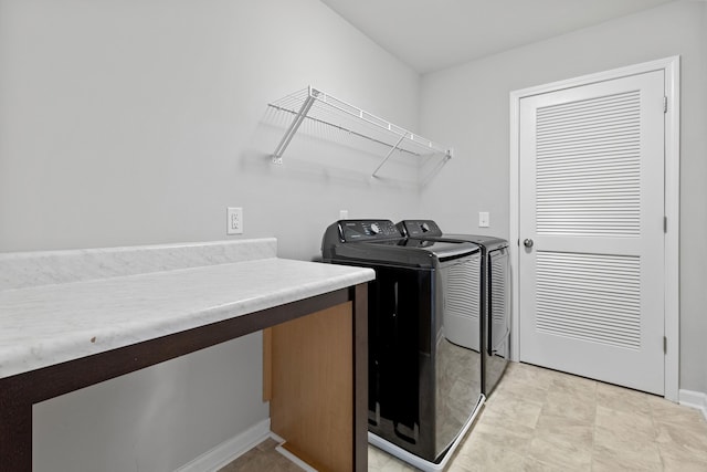 514 Purple Finch Rd, Summerville, SC 29486 - laundry area featuring washer and dryer and baseboards