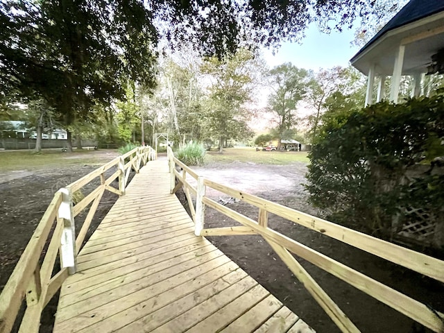 view of dock