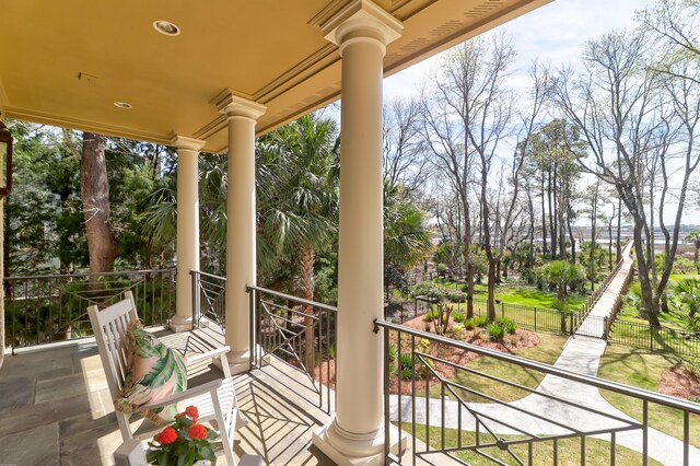 view of balcony