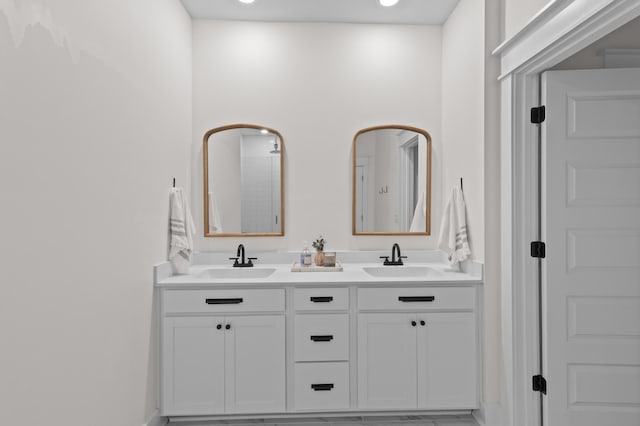 1828 Agate Bay Dr, Mount Pleasant, SC 29466 - full bathroom with double vanity, baseboards, and recessed lighting