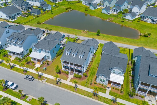 1828 Agate Bay Dr, Mount Pleasant, SC 29466 - aerial view of residential area with a large body of water