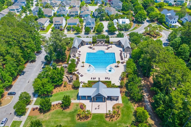 1828 Agate Bay Dr, Mount Pleasant, SC 29466 - aerial view of a pool area