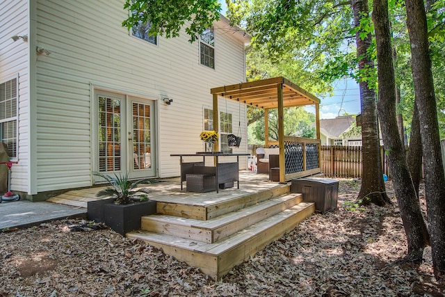 2916 Shadow Ln, North Charleston, SC 29406 - wooden deck with outdoor lounge area