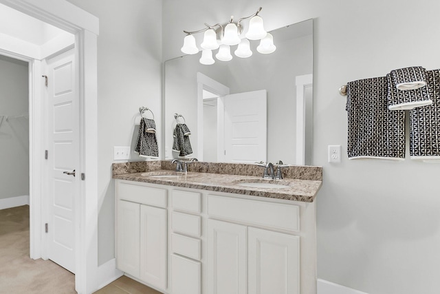 bathroom featuring vanity